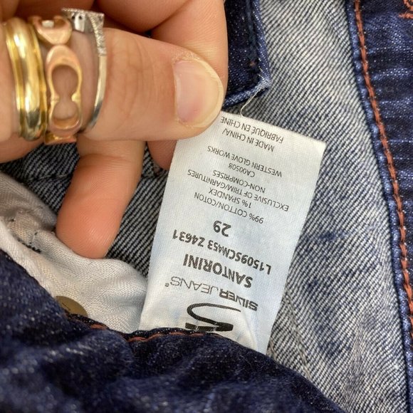 Silver Santorini Straight Leg Cropped Capris Sz 29 - Picture 4 of 6